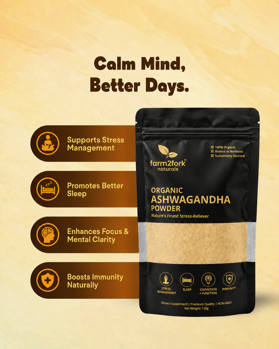 "Ashwagandha Powder – Sleep Deep, Think Clear, Live Calm"
